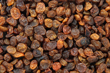 Tasty raisins background