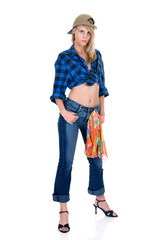 Attractive femme fatale