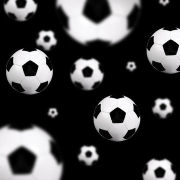 soccer balls background