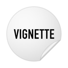 aufkleber vignette
