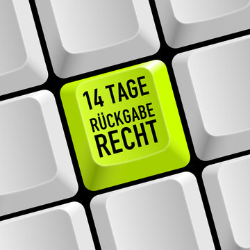 taste r&uuml;ckgaberecht 14 tage