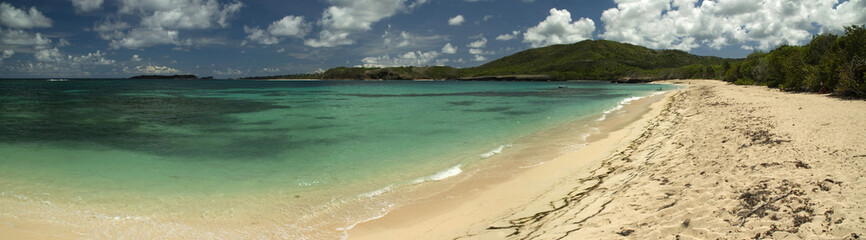 Panorama d'une plage du sud de la martinique