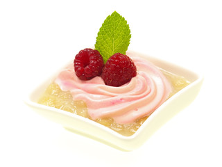 gesundes rhabarberkompott mit sexy himbeermousse