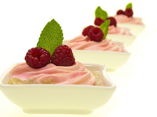 gesundes rhabarberkompott mit sexy himbeermousse