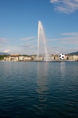 Geneva, the artesian on Leman lake