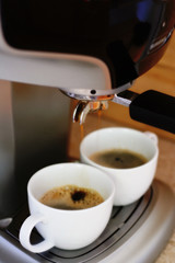 Making espresso