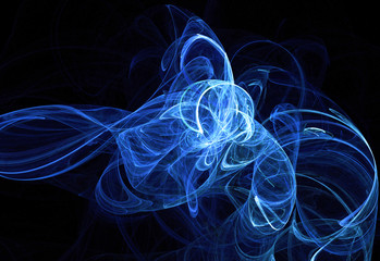 Abstract composition blue