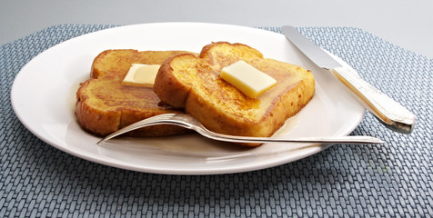 french toast with butter