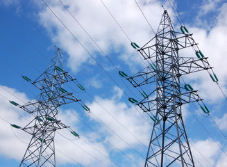 electric power line pylons