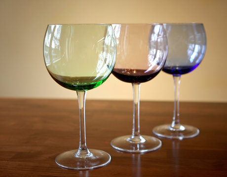 Colored Wine Glasses