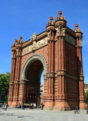 Fototapeta na wymiar ARC Triumfalny w Barcelonie