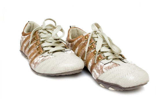 running shoes isolated on white