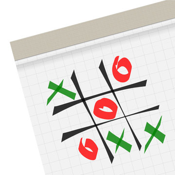 notizblock tic tac toe