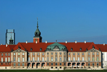 Fototapeta na wymiar Royal palace in Warsaw