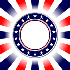United States colors. Election poster.Fourth of July background