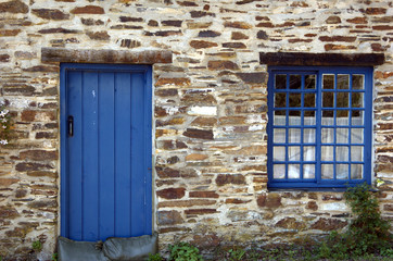Blue Door & Window