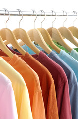 clothes hanger with t-shirt