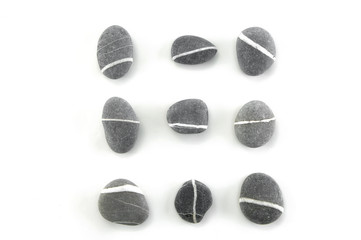 zen stones with  white background