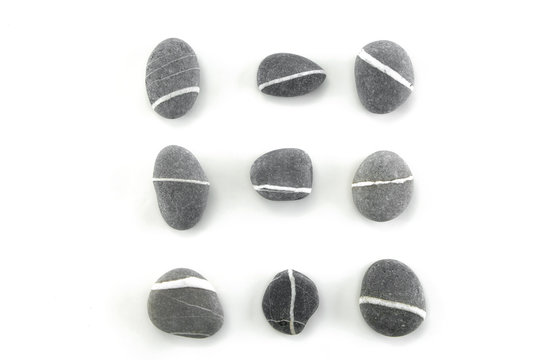 Zen Stones With  White Background