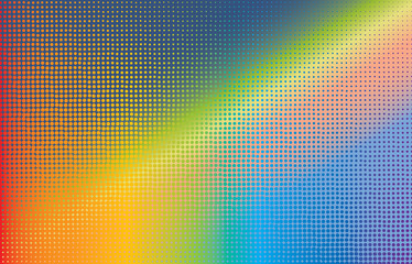 Rainbow halftone abstract background.