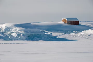 Vlies Fototapete Arktis Grönlands Haus