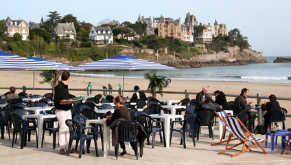 Terrasse en bord de mer