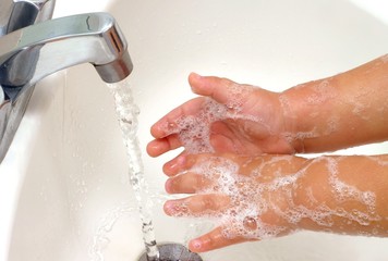 Child Washing Hands