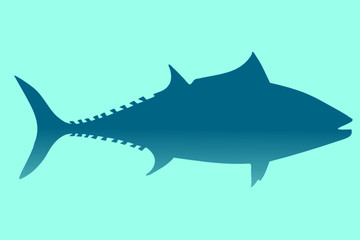 Tunny blue with backround