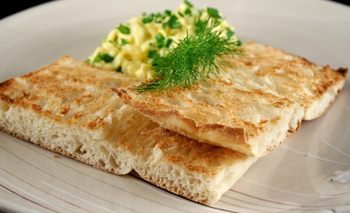 Toast And Scrambled Eggs