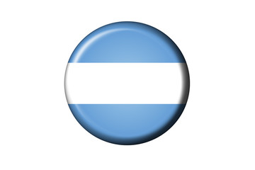 Argentinien Flaggen Knopf
