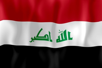 irak drapeau froissé iraq crumpled flag