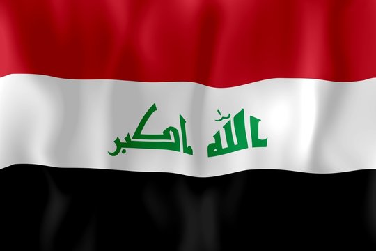 irak drapeau froissé iraq crumpled flag