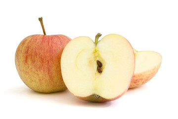 Naklejka na ściany i meble Apples photographed on a white background
