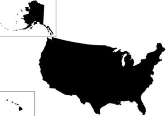 USA vector map