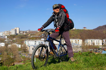 Fototapeta premium The Bicyclist.