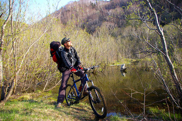 Obraz premium The Bicyclist.