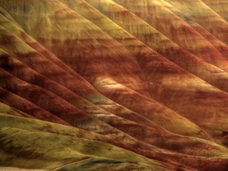 Abwaschbare Fototapete The Painted Hills closeup © paulacobleigh