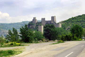 Fototapeta na wymiar Old stone fortification in Serbia