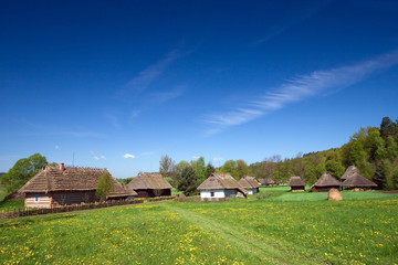 Traditional old Polish village
