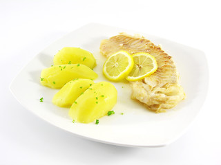 Filet de cabillaud et pommes de terre