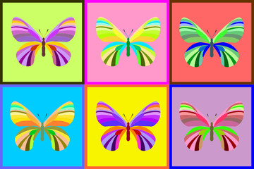 Fototapeta na wymiar butterflies decoration