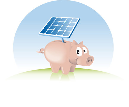 Spar mit Solar! Das Solarsparschwein