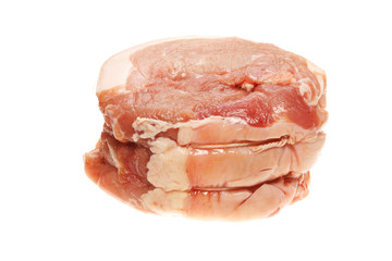 Pork joint on white