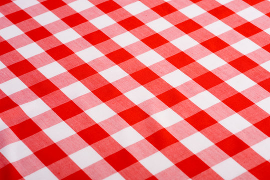 Red Gingham Background