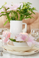 Festive table setting 