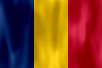 Fototapeta premium drapeau tchad chad flag
