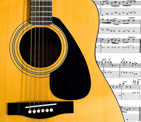 guitare et partition