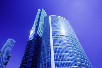 Obraz na płótnie Canvas New skyscrapers business centre in moscow city