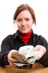 giving money