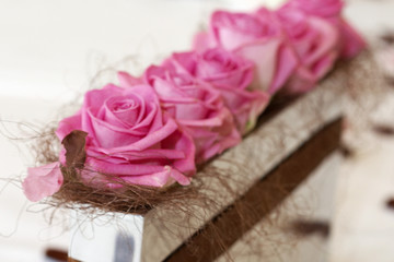 Wedding table flowers
